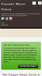 Mobile Screenshot of calgarymagic.com